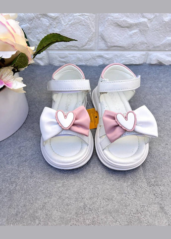 Белые очень красивые босоножки для девочки Clibee