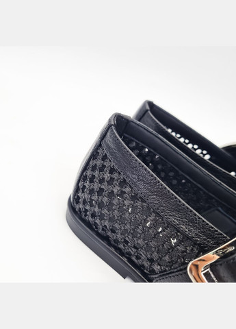 Женские балетки (р) текстиль/кожа 0-1-1-h-1783-z-56-n-126-n-74 Danler | чёрные (315746864)