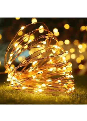 Світлодіодна внутрішня кімнатна гірлянда нитка роса на ялинку з роботою від мережі 20 м 200 LED (478707-Prob) Тепла біла Unbranded (308894407)