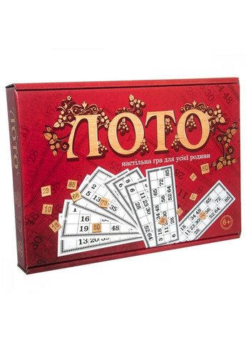 Лото 30656 з дерев'яними фішками Strateg (306436796)