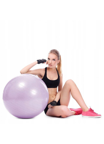 Мяч для фитнеса (фитбол) 65 см Anti-Burst FB0011 Violet Springos (280911277)