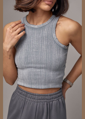 Жіночий топ-майка з еластичного трикотажу Liton (296908984)