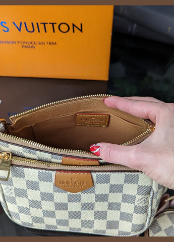 Сумка женская Луи Витон / Louis Vuitton 3 в 1 стиль ЛЮКС в клетку PTR Стиль Люкс (317594910)