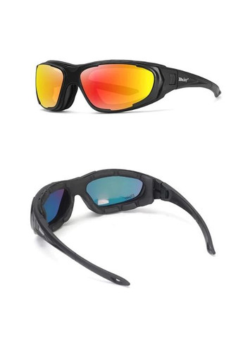 Окуляри тактичні c9 захисні з футляром + 4 змінні лінзи та кріплення на голову Daisy (329444391)