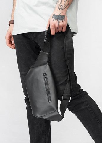 Сумка на пояс бананка Tirso Max чорна Sambag (325443005)