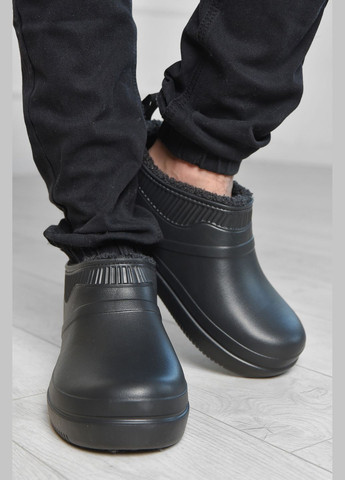 Калоші чоловічі на хутрі чорного кольору Let's Shop (306426800)