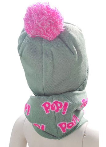 Комплект на флісі шапка + хомут з надписами Talvi (301914106)