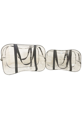 Набір з 3+1 прозорих сумок в пологовий будинок Light чорний + косметичка EcoNova (322644143)