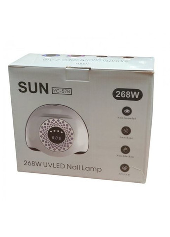 LED UV LED-льд уФ лампа Sun YC 57B для наращивания ногтей, гель-лак Белая No Brand (323486458)