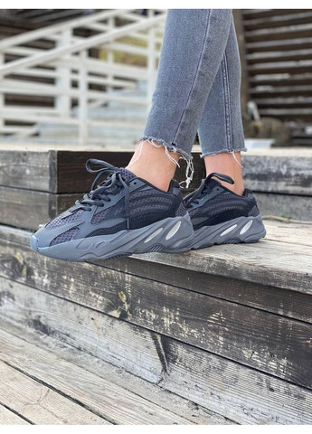 КРОСІВКИ ЖІНОЧІ ADIDAS YEEZY BOOST 700 V2 VANTA LEATHER BLACK WHITE АДІДАС ІЗІ БУСТ No Brand чорні демісезони (369390643)