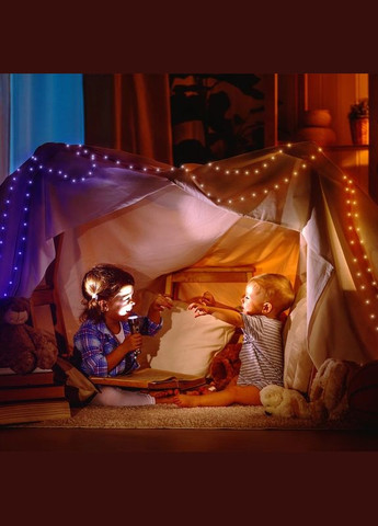 Гирлянда Smart LED Dots Lights RGB 400 IP44 20м черный кабель Twinkly (315719593)