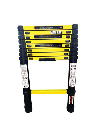 Драбина телескопічна алюмінієва KME1026Y/881026 (2.6 м, 9 сходинок, 6.2 кг) GTM (298344832)