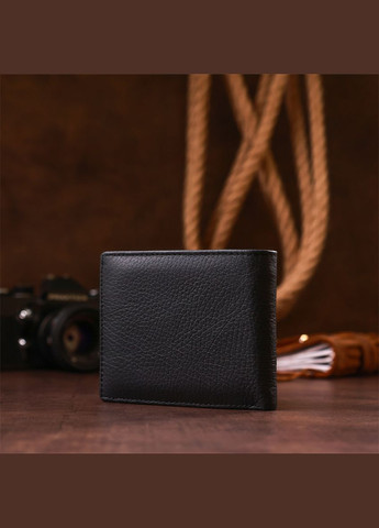 Кошелек мужской Кожаный 18305 (ST159) Черный st leather (306881504)