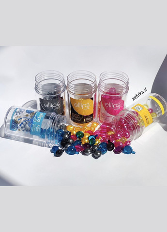 Витаменные капсулы микс для волос Эллипс Индонезия Оригинал, 1 капсула поштучно (пакетик) Ellips (351857075)