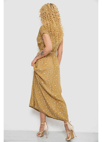 Світло-коричнева плаття з принтом, колір світло-коричневий, 214r0228-9 Ager