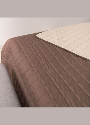 Покрывало стеганное двустороннее Дуэт 210х220 Viluta дует Шоколадно-Ванільний 210*220 (301026594)