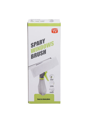 Щітка для миття вікон з розпилювачем скребок-щітка для миття вікон та скла HP-35015-25 Household (372155150)