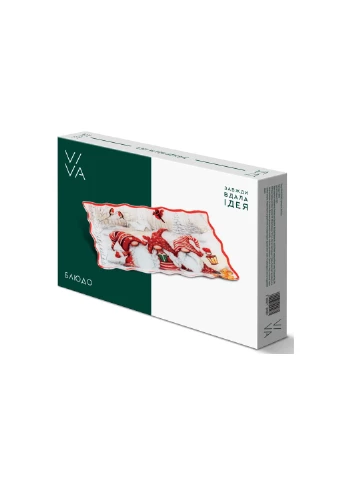 Блюдо NY GNOMES прямоугольное стеклянное 30х19.8 см (S440512-1) Viva (367728847)