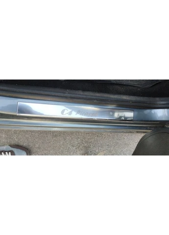 Накладки на пороги (4шт, нерж.) для Citroen C-4 Picasso 2006-2013 рр CARMOS (388950206)