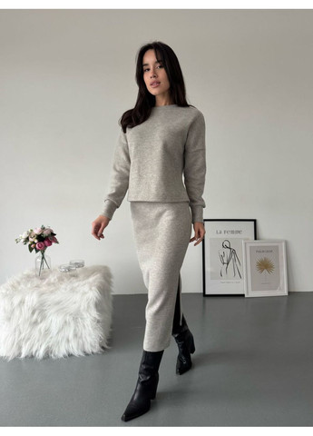 Женский костюм кофта и юбка миди Fashion (370883103)
