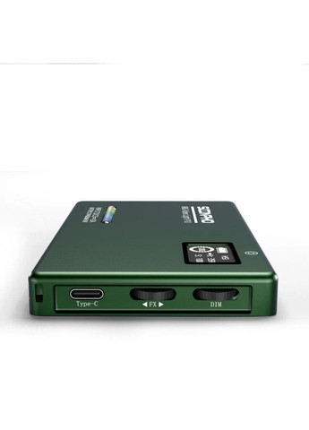 Накамерне LED світло Soonpho P10 RGB з акумулятором 4000 mAh в зеленому кольорі No Brand (366547107)