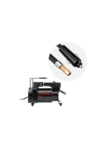 Компресор автомобільний 7бар x 37 л/хв одноциліндровий Intertool (368679075)