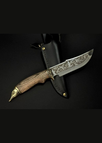 Нож охотничий с бронзовым наконечником Щука 222k50 рукоятка дерево ясень NB Art (346152122)