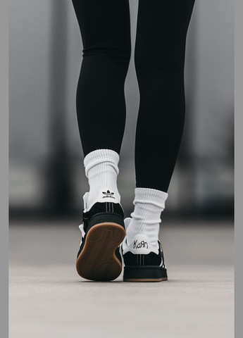 Кросівки жіночі і чоловічі Adidas Campus 00s x Korn black white | Адідас Кампус чорні білі No Brand чорні всесезони (315018934)