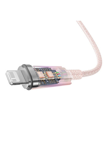 Кабель Explorer Series Fast Charging Cable with Smart Temperature Control Type-C to iP 20W 1m Pink Baseus (371363791)