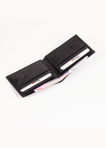 Мужской кожаный кошелек на магнитах 0047-45 маленький черный Karya (261482025)