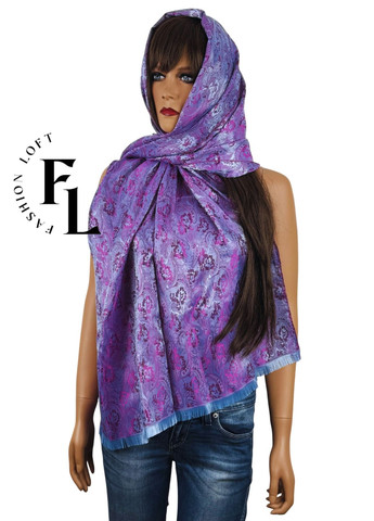 Жіночий шарф палантин (100% шовк 170х70см) Fashion Loft (296264594)