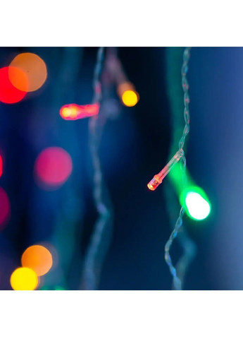 Гирлянда штора водопад светодиодная новогодняя на окно с работой от сети соединением гирлянд 2х2 м (481988-Prob) Разноцветная Unbranded (369414188)