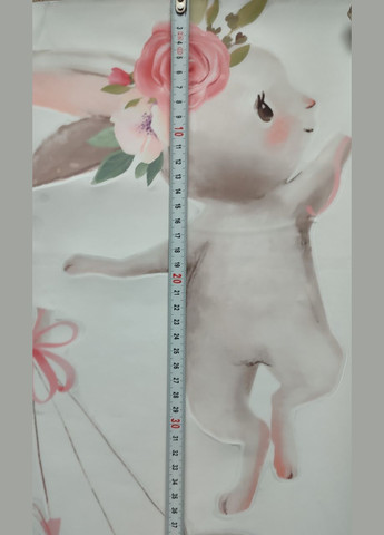 Вінілові наклейки на стіну Зайчик із повітряними кульками (лист 30 х 60 см) Б182-6 No Brand (305593711)