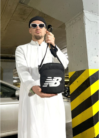 Стильна барсетка через плече – міцна модель для чоловіків, чорна No Brand (365592442)