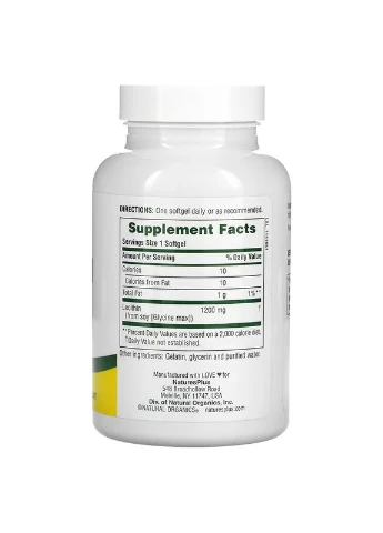 Lecithin 1,200 mg 90 капсул Nature's Plus (387020428)