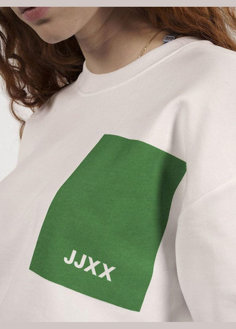 Белый свитшот демисезон,белый с принтом,jjxx Jack & Jones (268546933)