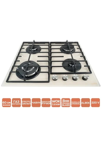Варильна поверхня HG640-TA3G CEST (IVORY) Ventolux (392434206)