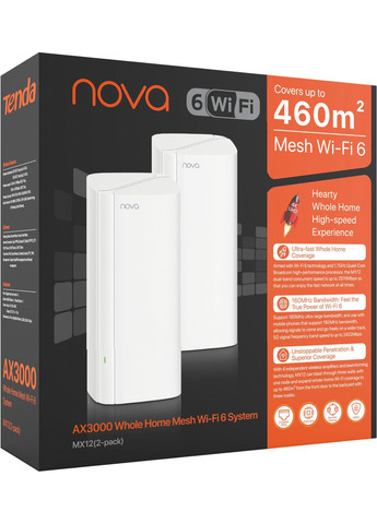 Система WiFi-Mesh MX12 NOVA AX3000, 2мод Tenda (315029942)