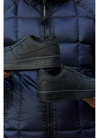 Чорні Осінні кросівки чоловічі Nike Air Force 1 Low 07 Premium Black CW2288