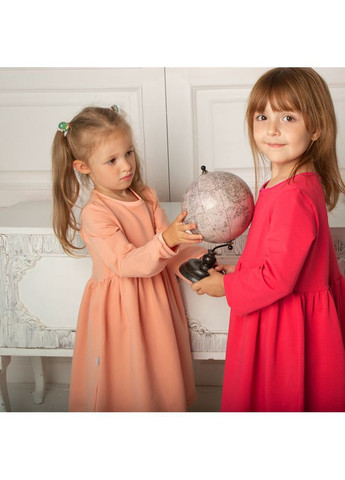 Пудровое платье с длинным рукавом для девочек трикотаж Trendy Tot (371262542)