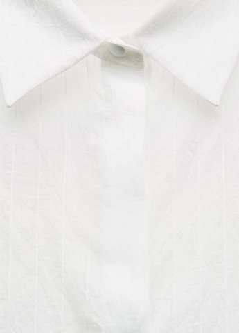 Белая праздничный рубашка в полоску Zara