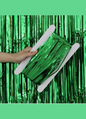 Дождик для фотозоны украшение 245 см на 92 см зеленый Jannet Дощик (316580326)