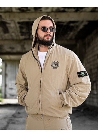 Чоловічий спортивний костюм демісезонний Stone Island бежевий No Brand (353390411)