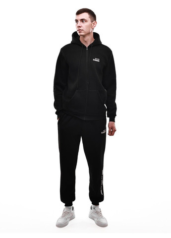 Чорний зимній костюм спортивний чоловічий No Brand