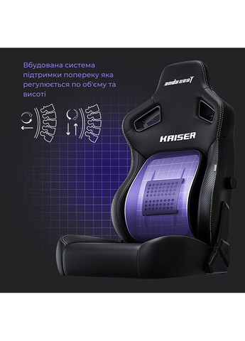 Крісло Kaiser 4 Size XL Black Linen Fabric (AD12YDDC-XLL-20-B-CF) Anda Seat (308020000)