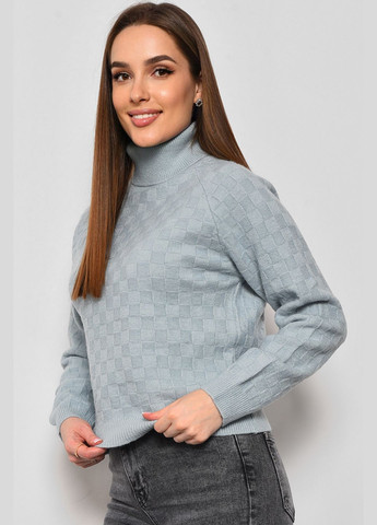 Мятный зимний свитер женский мятного цвета пуловер Let's Shop