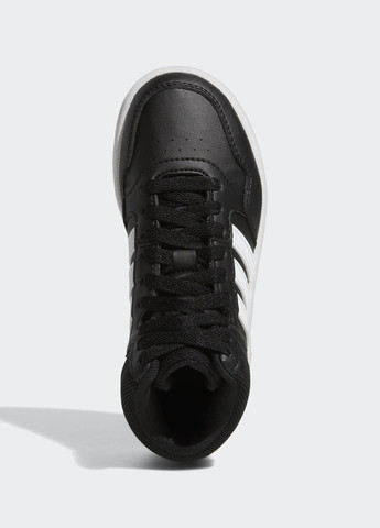 Чорні всесезонні високі кросівки hoops adidas