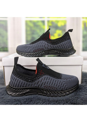 Кроссовки женские текстильные Gipanis тёмно-серые лето (284116790)