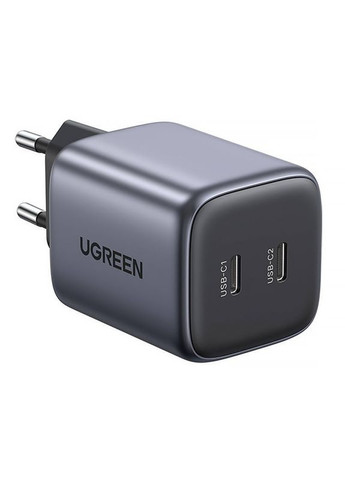 Зарядное устройство 2xUSB 45W (2xUSBC) Gan PD 25W+20W, CD294 Серый Ugreen (315435365)