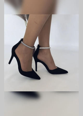 No Brand Элегантные женские туфли черный з искусственная замша, — демисезон (301425381)